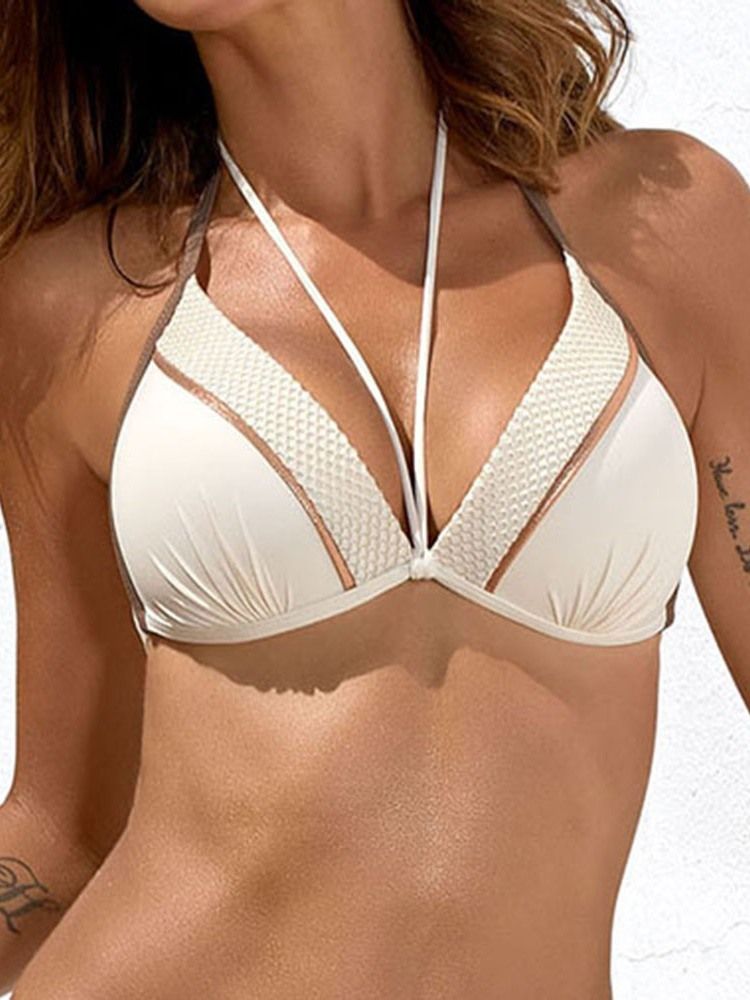 Sexy Plain Bikini Set Badetøy For Kvinner