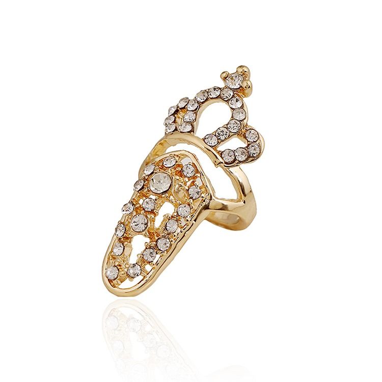 Crown Hollow Out Crown Dame Nail Ring