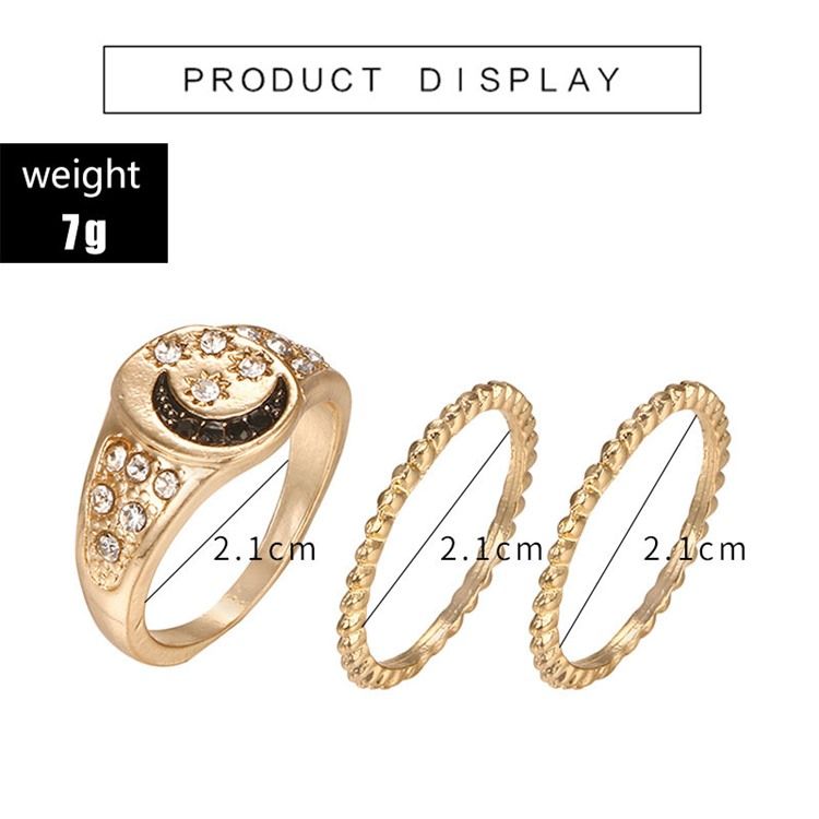 Diamante Golden Rings