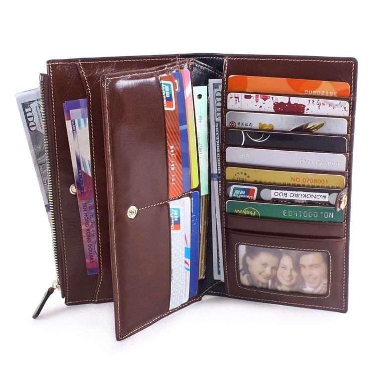 Photo Holder Magnetisk Snap Long Wallet