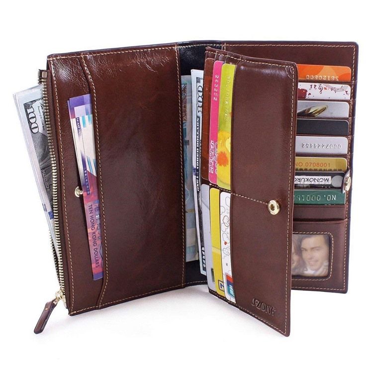 Photo Holder Magnetisk Snap Long Wallet