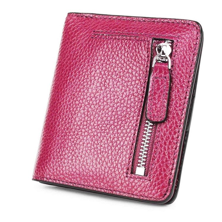 Plain Embossing Women Short Wallet