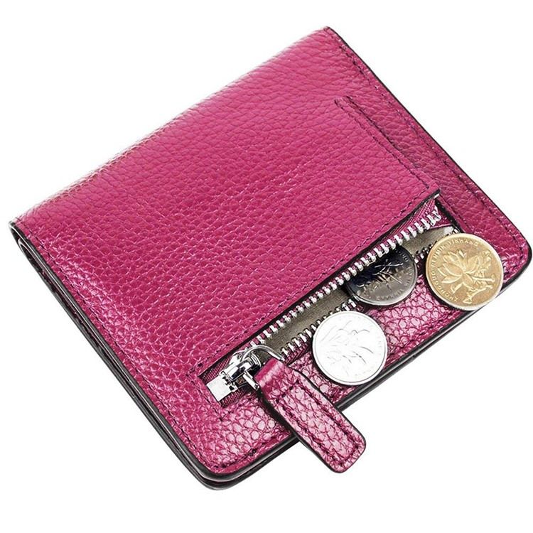 Plain Embossing Women Short Wallet