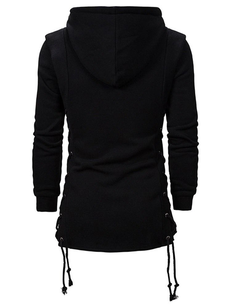 Cardigan Plain Zipper Slim Hoodies For Menn