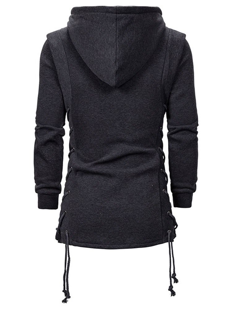 Cardigan Plain Zipper Slim Hoodies For Menn