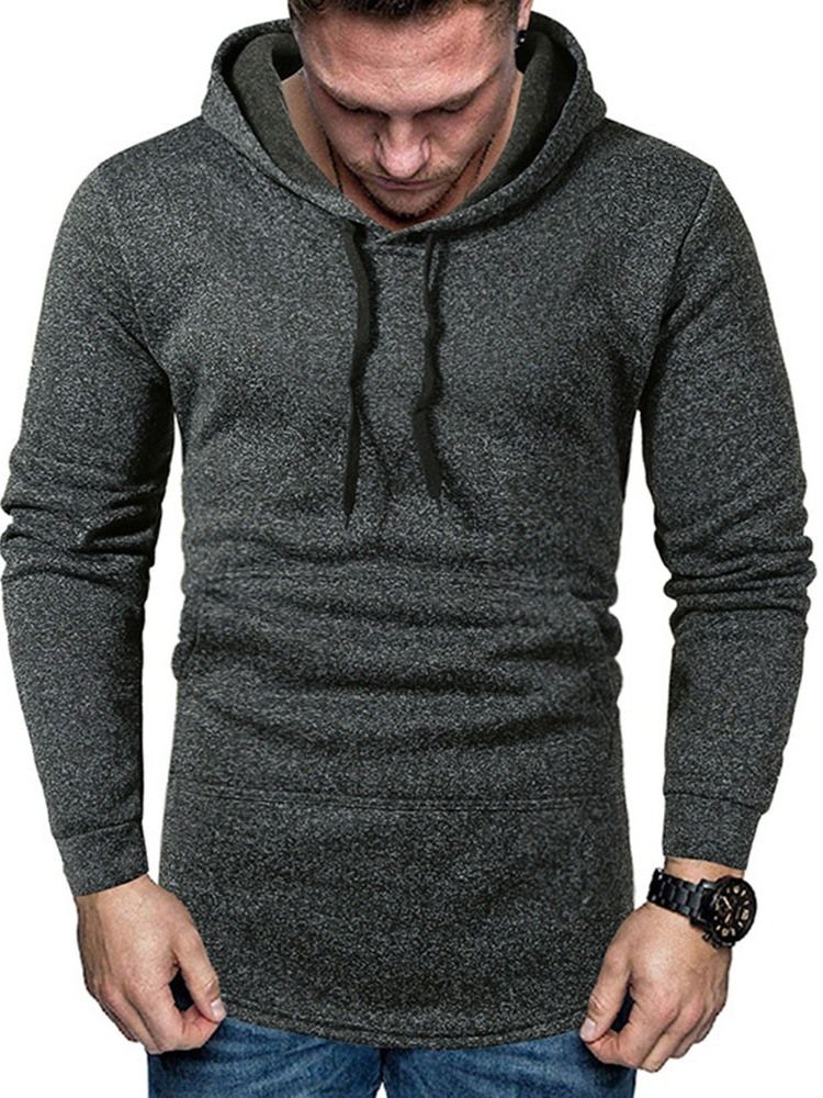 Pocket Pullover Vanlige Hettegensere For Menn