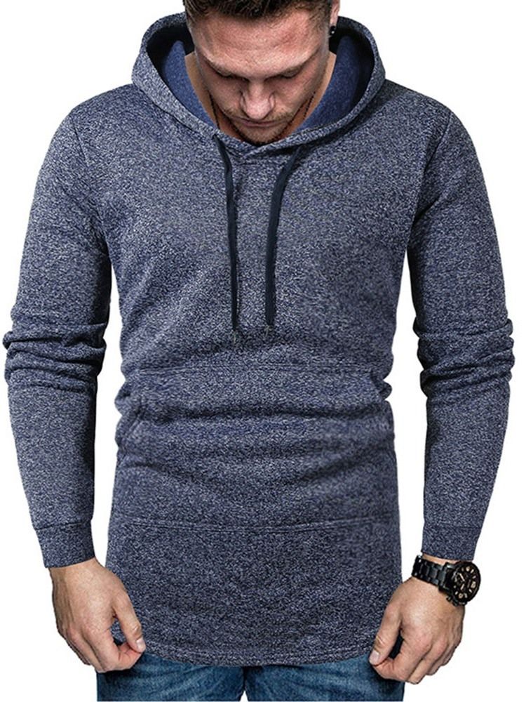 Pocket Pullover Vanlige Hettegensere For Menn