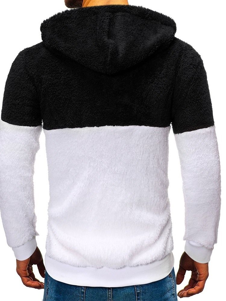 Pullover Pocket Fleece Casual Hettegensere For Menn