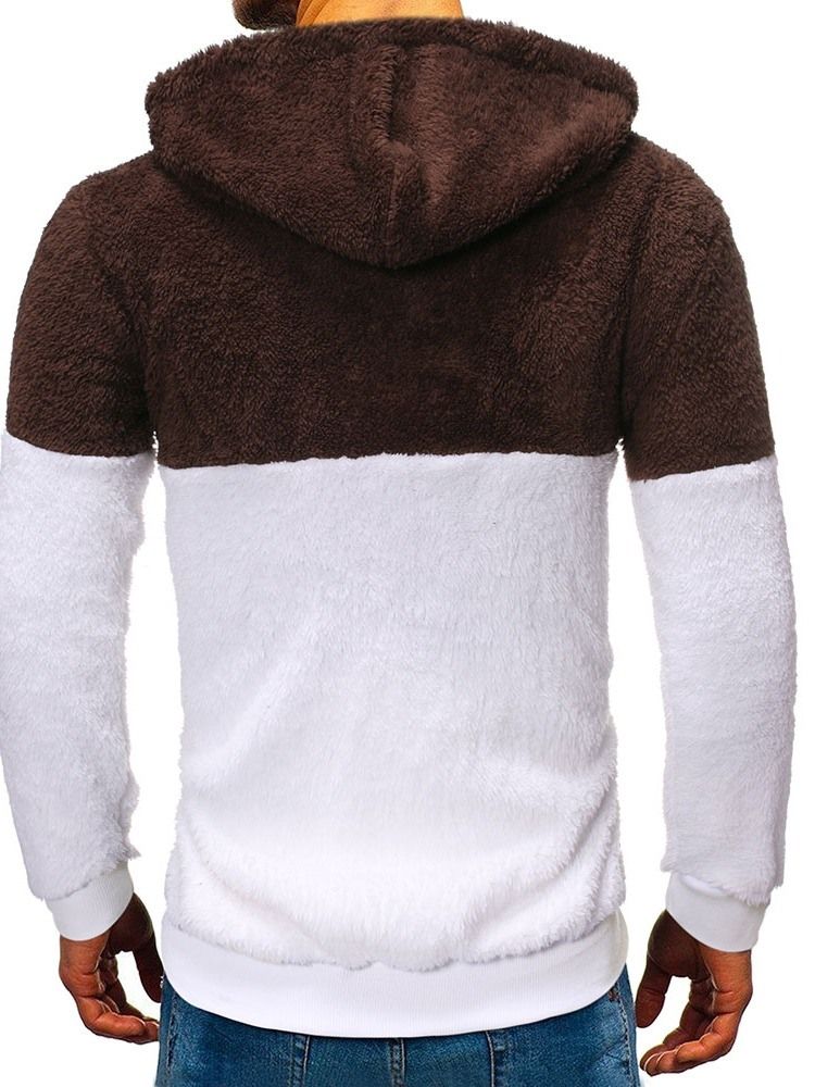 Pullover Pocket Fleece Casual Hettegensere For Menn