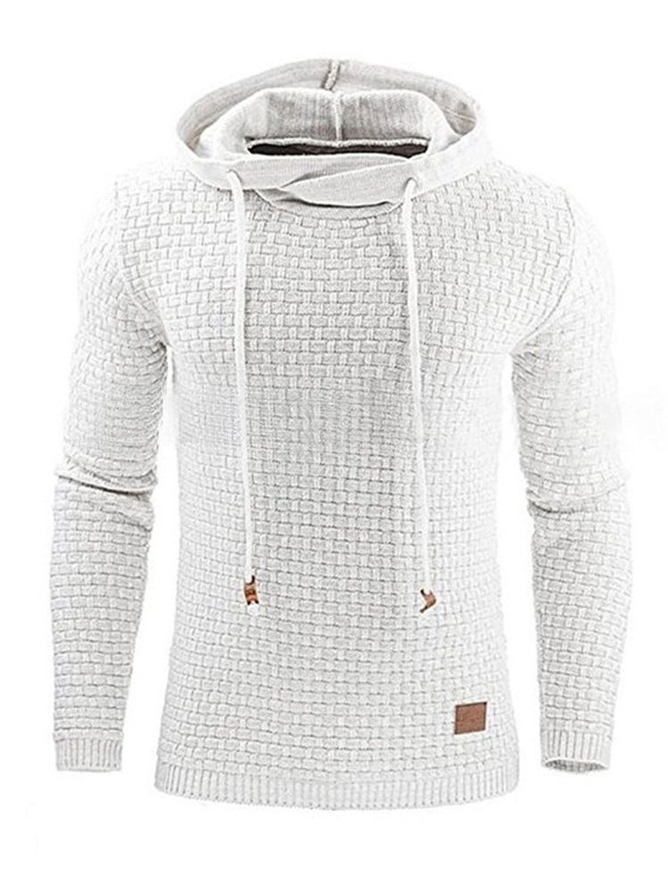 Thick Plain Pullover Winter Pullover Hettegensere For Menn