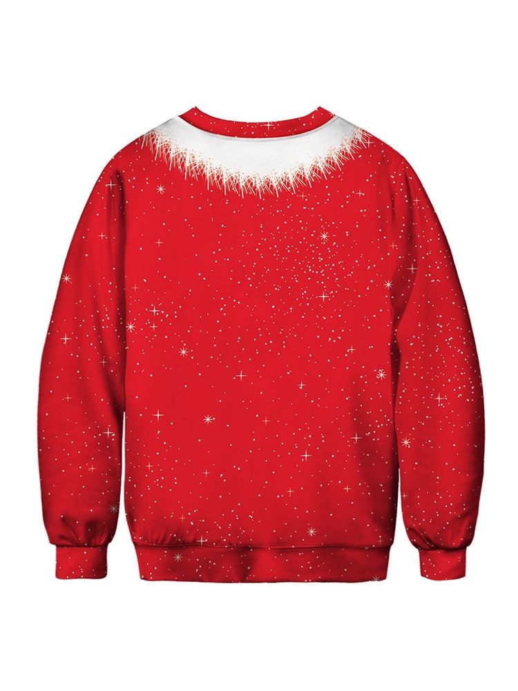 Ugly Christmas Pullover Funny 3d Print Menns Genser