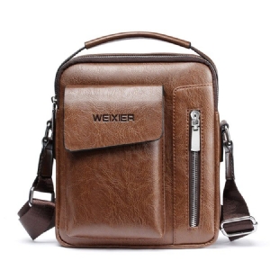 Vanlige Europeiske Pu Firkantede Crossbody-vesker