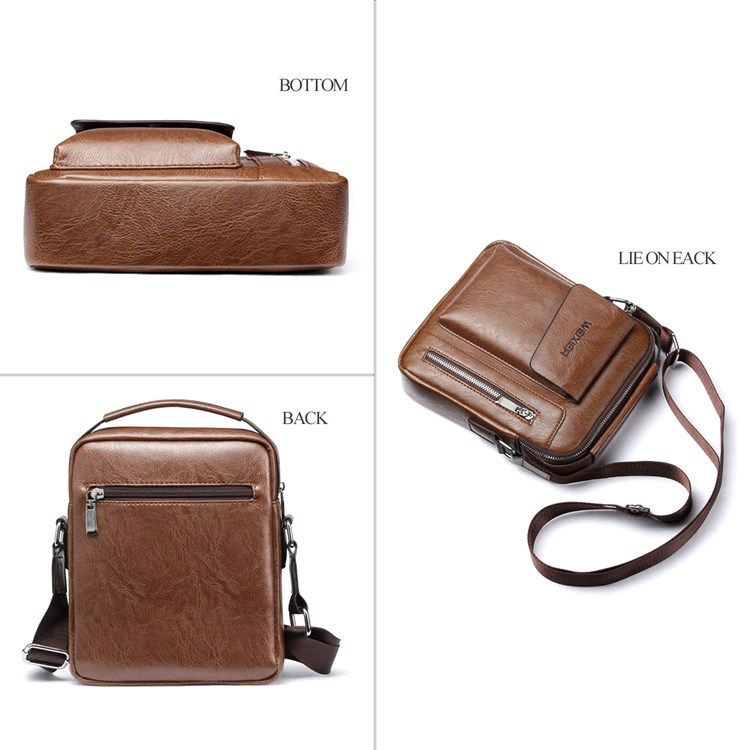 Vanlige Europeiske Pu Firkantede Crossbody-vesker