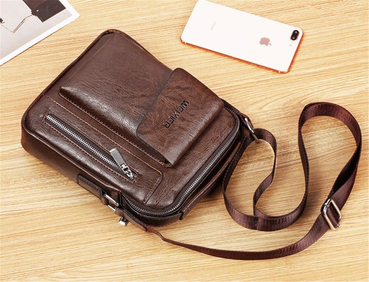 Vanlige Europeiske Pu Firkantede Crossbody-vesker