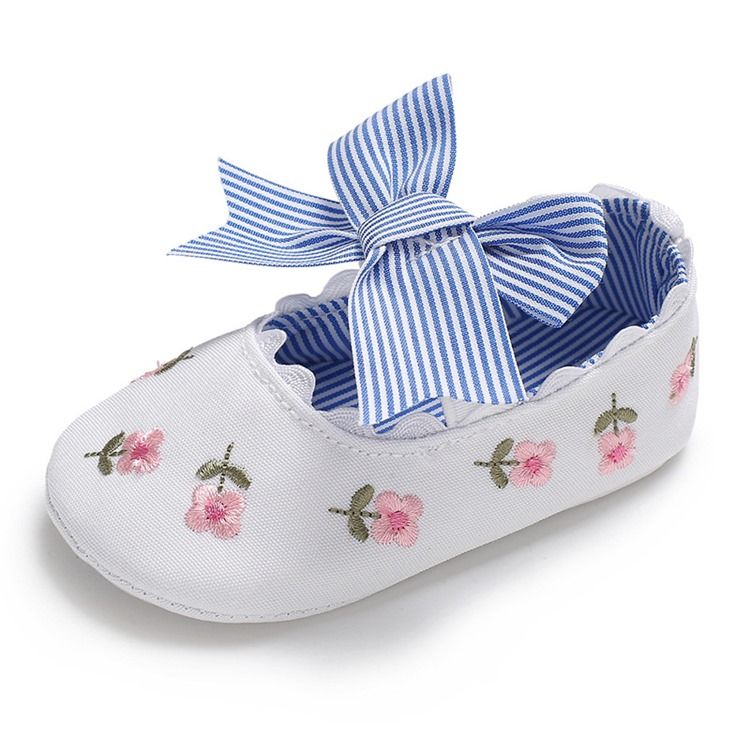 Bow Brodery Toddler Girl Shoes