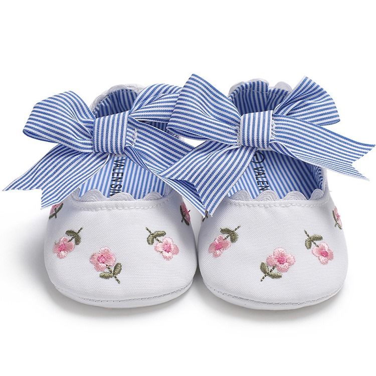 Bow Brodery Toddler Girl Shoes