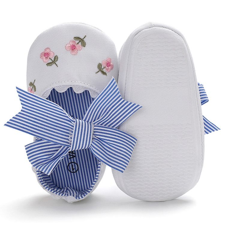 Bow Brodery Toddler Girl Shoes