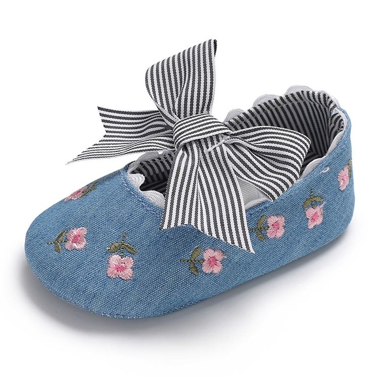 Bow Brodery Toddler Girl Shoes