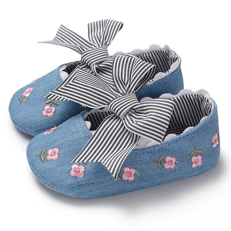 Bow Brodery Toddler Girl Shoes