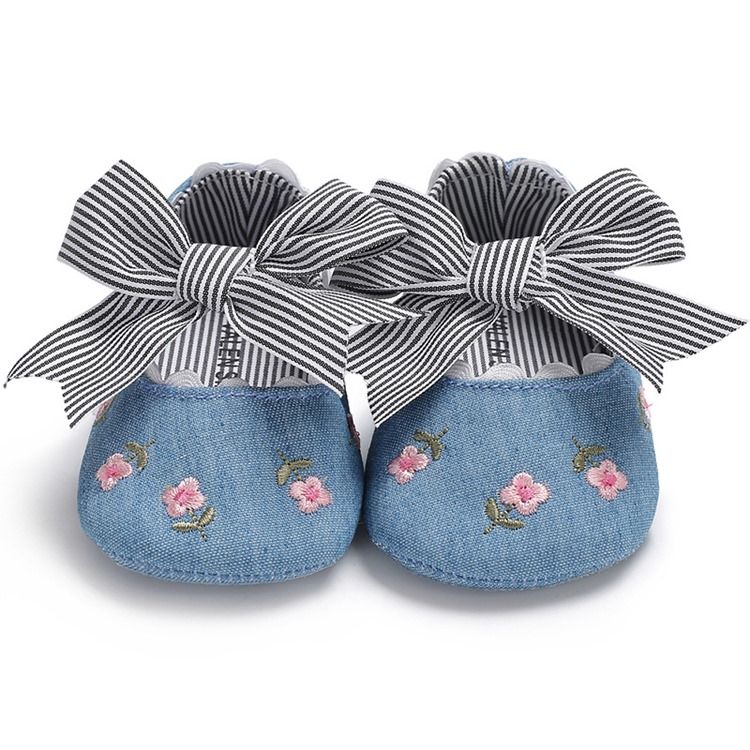 Bow Brodery Toddler Girl Shoes