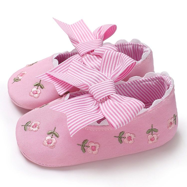 Bow Brodery Toddler Girl Shoes