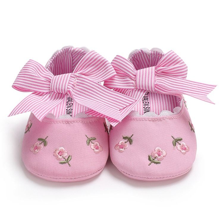 Bow Brodery Toddler Girl Shoes