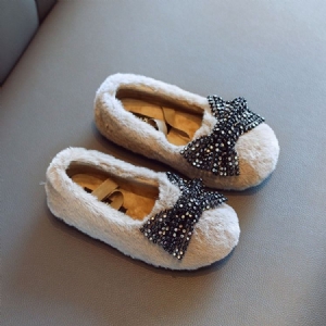 Bow Round Toe Princess Baby Winter Shoes