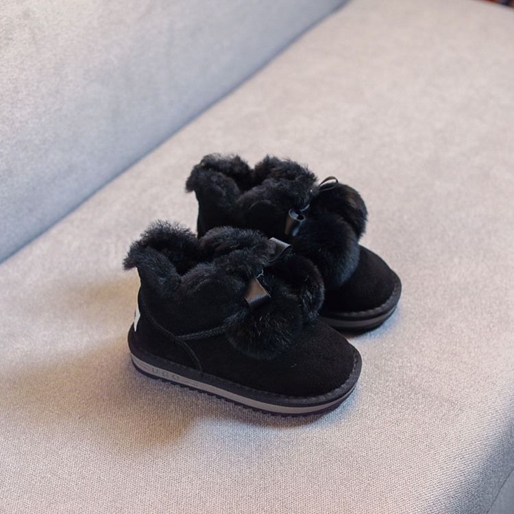 Bow Slip-on Baby Snow Boots