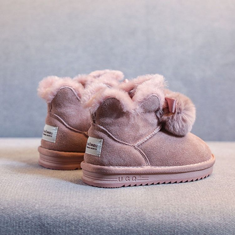 Bow Slip-on Baby Snow Boots