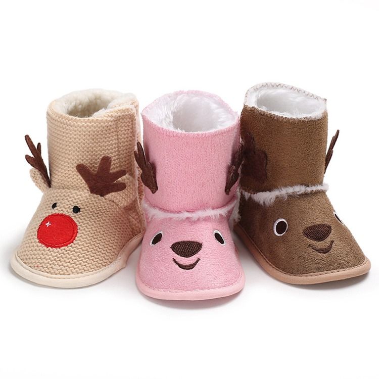 Broderi Slip-on Baby Booties