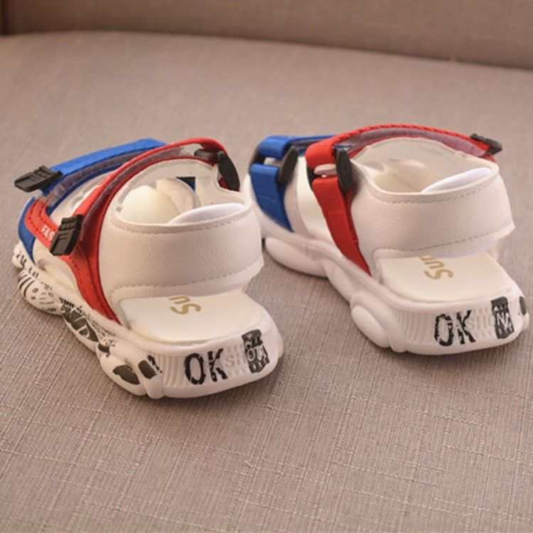 Color Block Open Toe Babysko