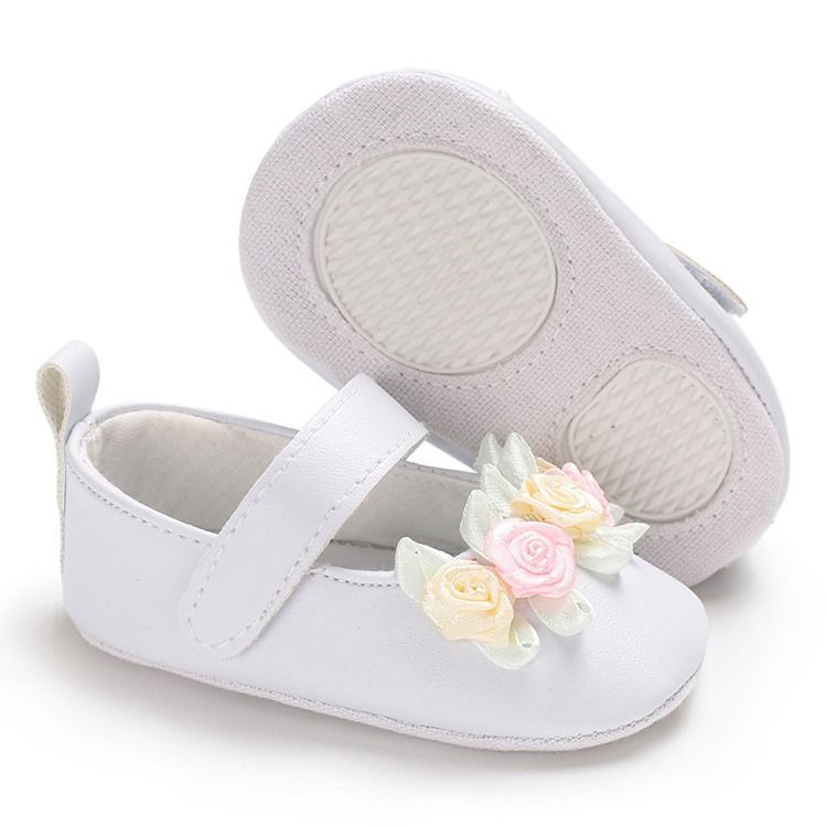 Floral Velcro Baby Girl Shoes