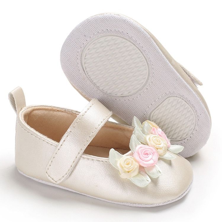 Floral Velcro Baby Girl Shoes