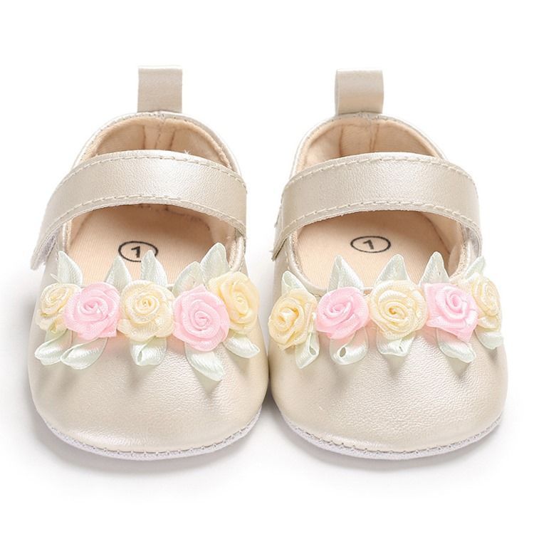 Floral Velcro Baby Girl Shoes