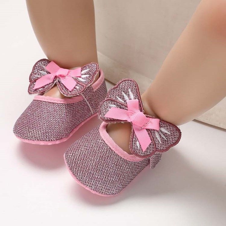 Paljetter Bowknot Velcro Toddler Shoes