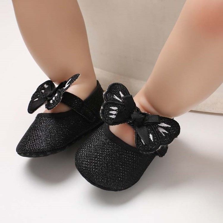 Paljetter Bowknot Velcro Toddler Shoes