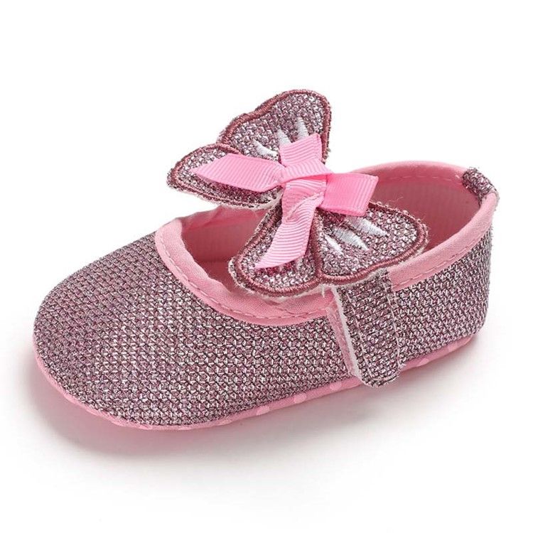 Paljetter Bowknot Velcro Toddler Shoes