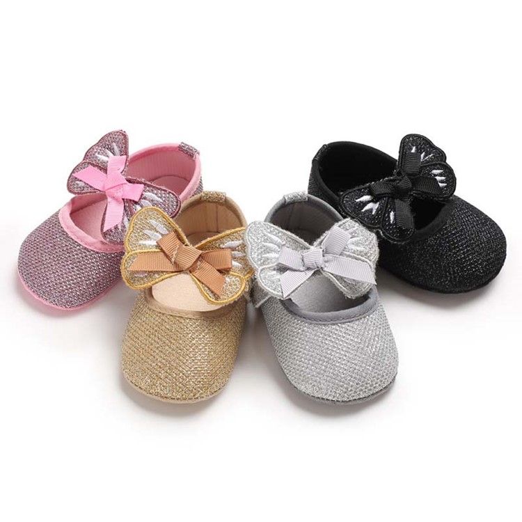 Paljetter Bowknot Velcro Toddler Shoes