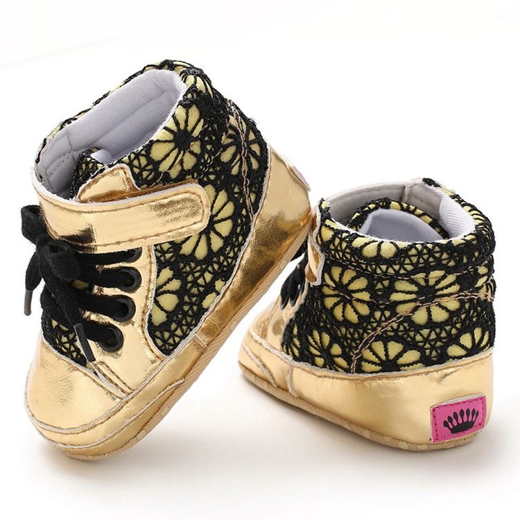 Patchwork Lace-up Toddler Shoes