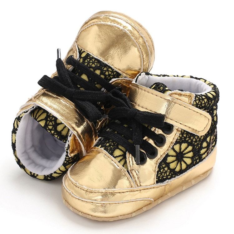 Patchwork Lace-up Toddler Shoes