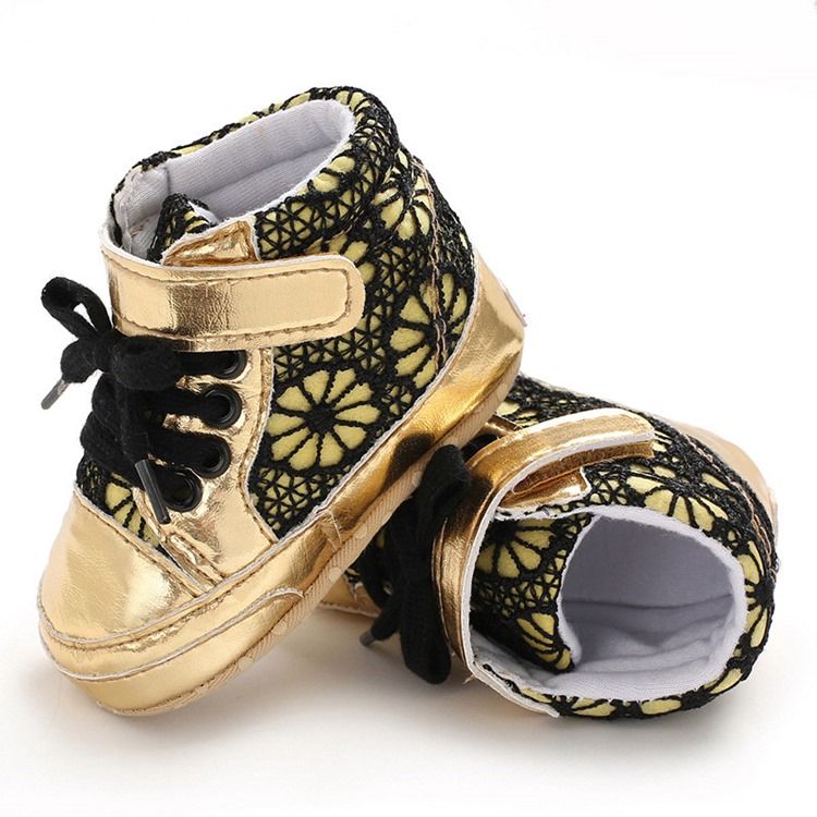 Patchwork Lace-up Toddler Shoes