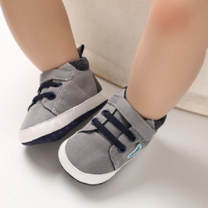 Patchwork Lace-up Unisex Babysko