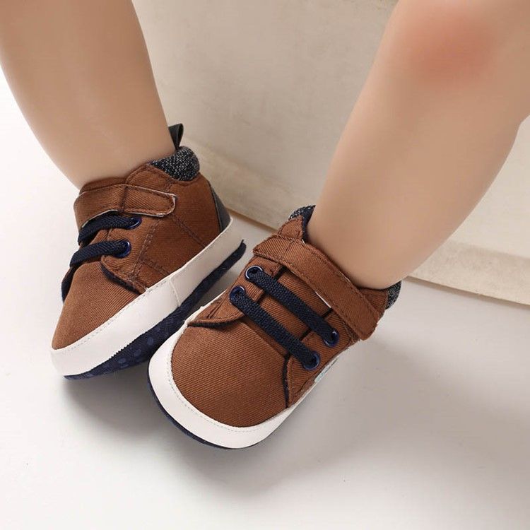 Patchwork Lace-up Unisex Babysko