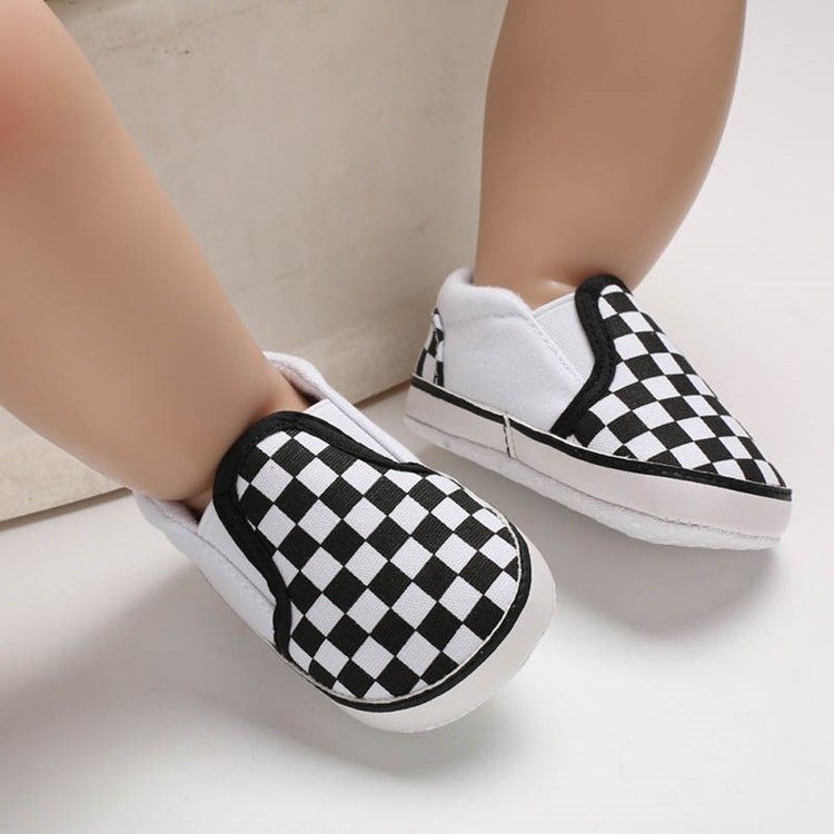 Plaid Slip-on Småbarnssko