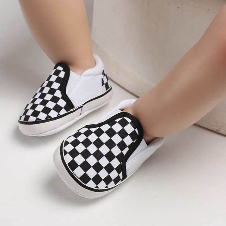 Plaid Slip-on Småbarnssko