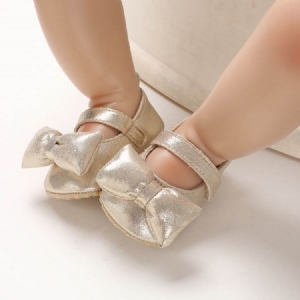 Plain Bowknot Toddler Shoes