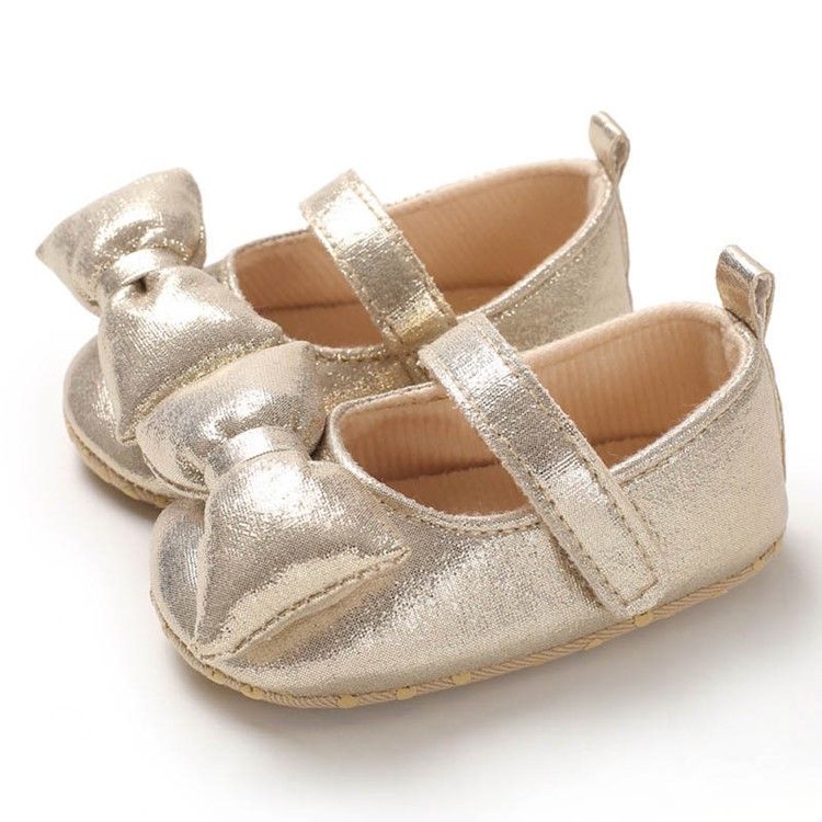 Plain Bowknot Toddler Shoes