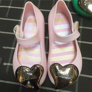 Pvc Heart Round Toe Baby Sandaler