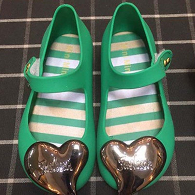 Pvc Heart Round Toe Baby Sandaler