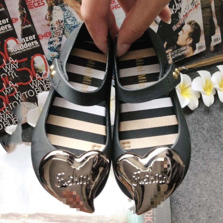 Pvc Heart Round Toe Baby Sandaler